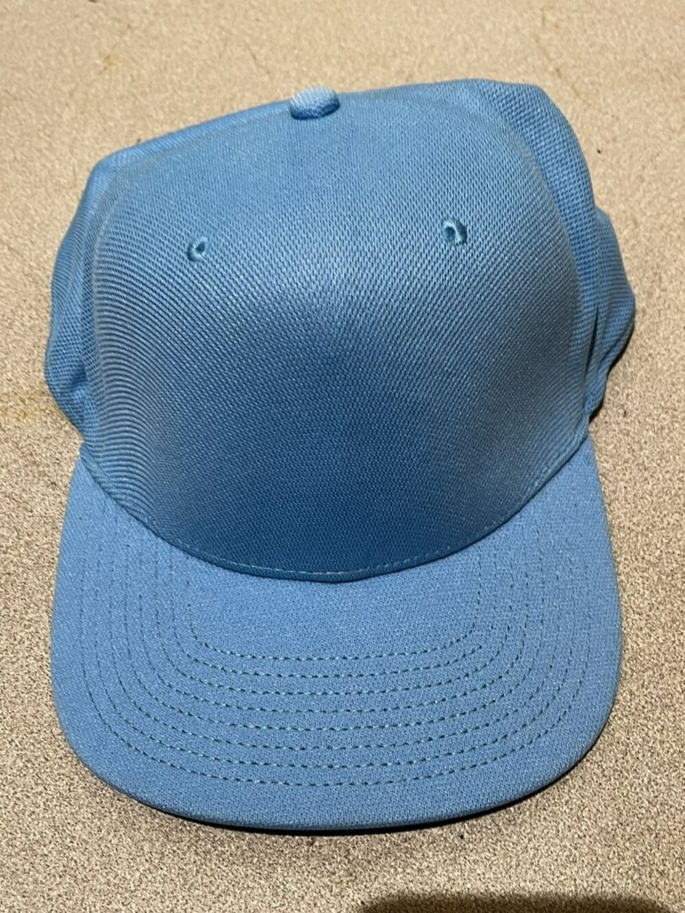 Pacific HeadWear Model OTX 60 Blank Blue Hat Flex-Fit Men's Size Large